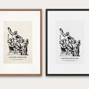 Laocoön and His Sons Poster: Greek Mythology Art (Digital Download)