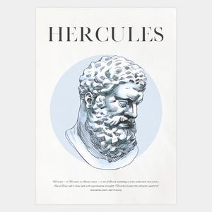 Hercules Print: Roman Greek Mythology Wall Art (Digital Download)