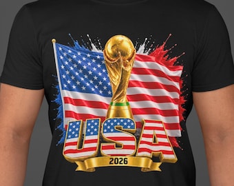 USA World Cup 2026 Shirt, American Soccer Fan Tee, USA Football Supporter T-Shirt, USA Flag Soccer Shirt