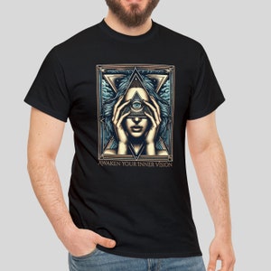 Awaken Your Inner Vision , Third Eye, Unisex Heavy Cotton Tee
