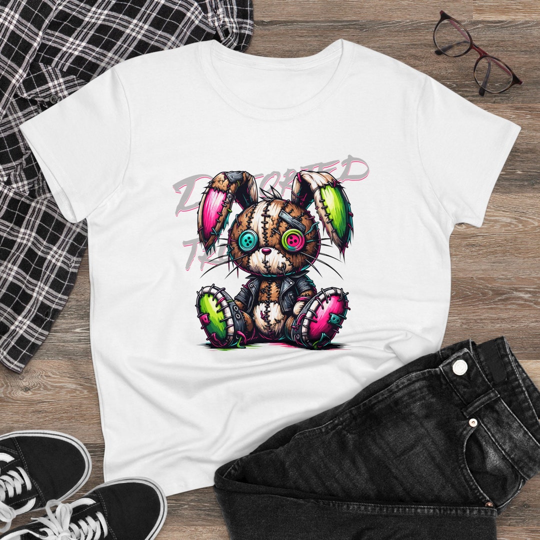 Distorted Truth, Ragdoll Bunny Rabbit, Women's Midweight Cotton Tee - Etsy