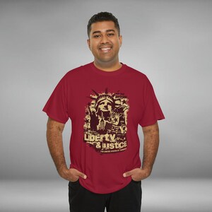 Liberty & Justice Unisex Heavy Cotton Graphic Tee