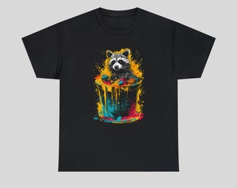 Trash Panda, Waschbär im Mülleimer Unisex Heavy Cotton Tee