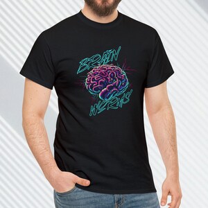 Brain Worms, Custom Unisex Heavy Cotton Graphic Tee