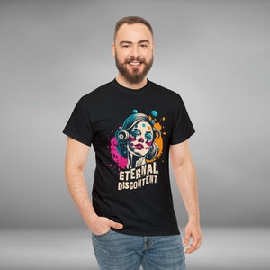 Eternal Discontent, Clown Women, Unisex Heavy Cotton Graphic Tee