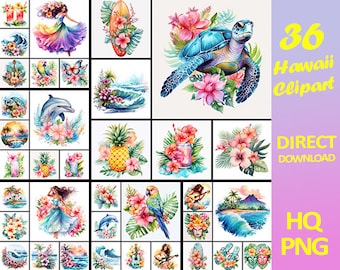 36 Hawaii Clipart Hawaii png files white Background hawaii clip art nature Clipart hawaii 300DPI INSTANT DOWNLOAD