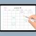 Printable Blank Calendar, A4, Landscape, Digital, Horizontal Printable ...