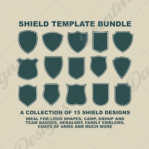 Plantilla de escudo: Escudo de armas (descarga digital en archivos SVG/PNG/PDF)