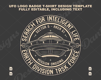 UFO T-Shirt Design: Area 51 Spaceship PNG SVG (Digital Download)