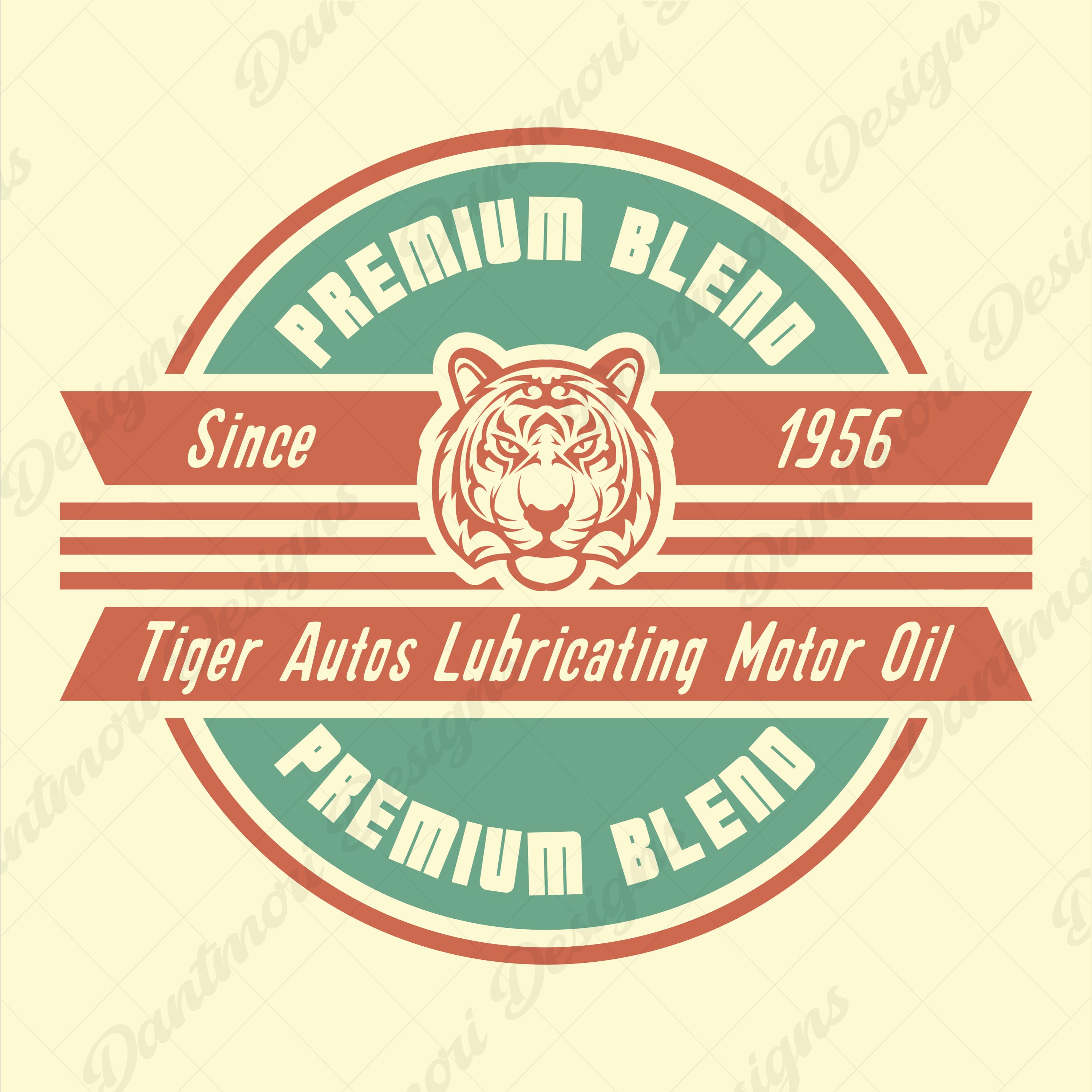 Vintage 50s Gas Station Logos, Retro Oil Labels (digital Download