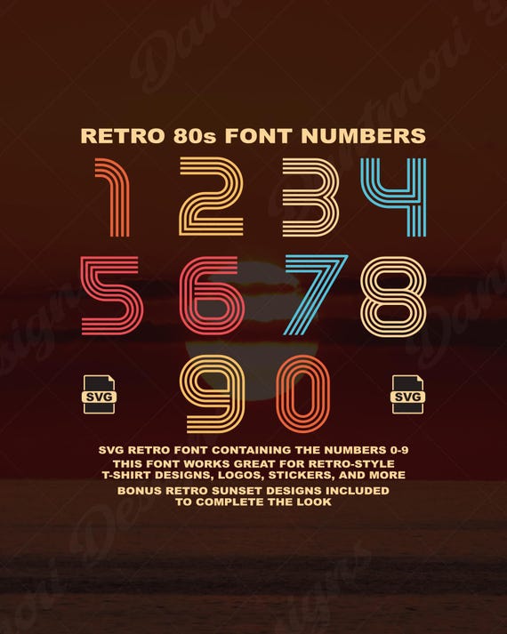 Retro 80s Style Font