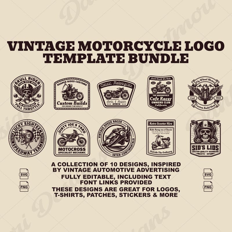 Business Logo Motorcycle - Etsy UK