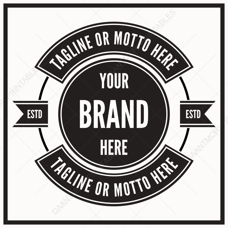Vintage Badge Logo Bundle: Editable Round Logo Templates (SVG, PDF, PNG ...