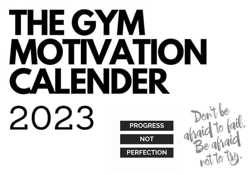 Printable Calendar 2023 | Motivation Quotes Calendar | Gym Motivation ...