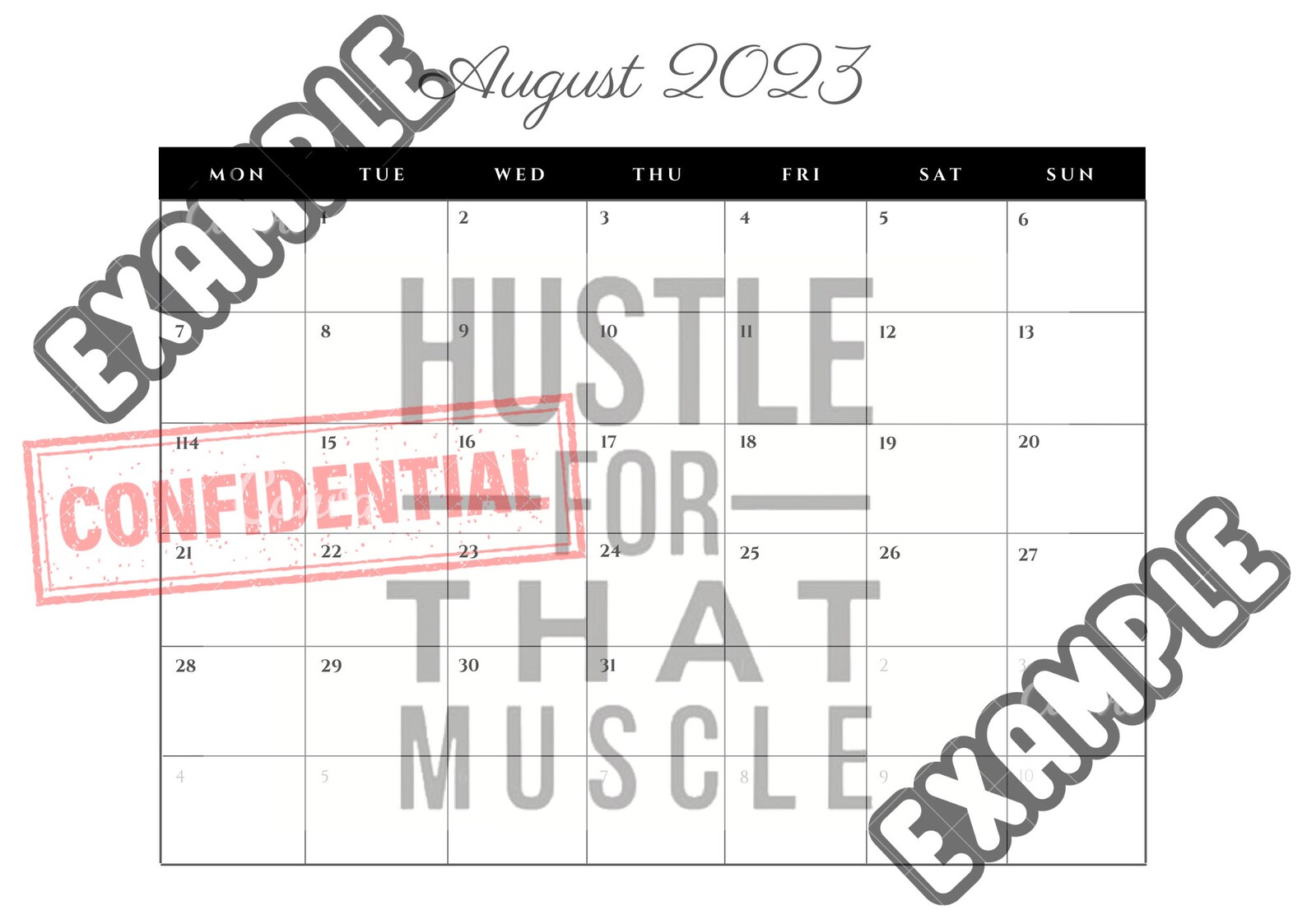 Printable Calendar 2023 | Motivation Quotes Calendar | Gym Motivation ...