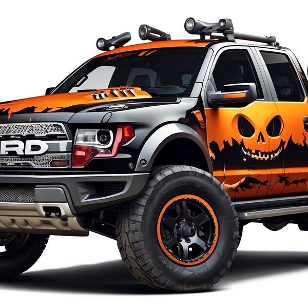Halloween Ford Raptor Sticker