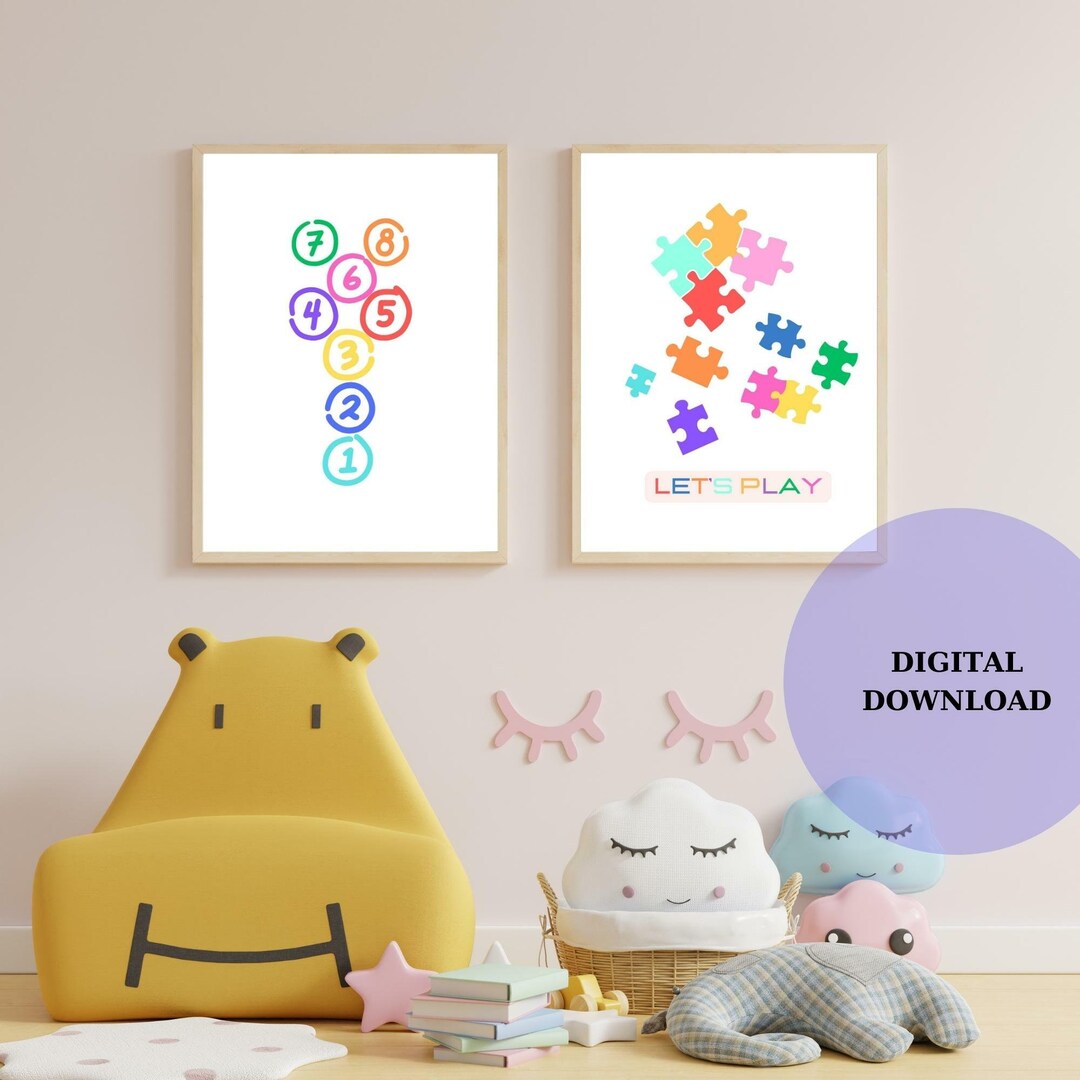 Nursery Wall Art for Kids, Printable Nursery Wall Art, Nursery Prints ...