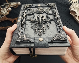 Libro de hechizos de magia práctica XL, diario grimorio de bruja pagana, libro de sombras de Wicca, 8 x 6 pulgadas