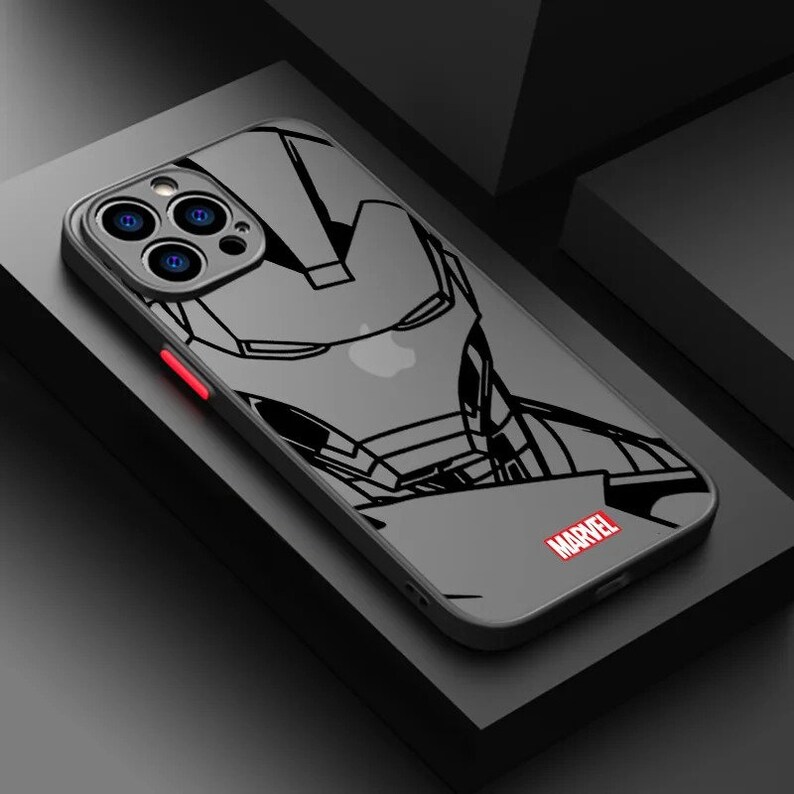 Super-héros dessin animé mat étui pour iPhone pour iPhone 15 14 13 12 11 Pro Max 13 12 Mini XR X 7 8 SE Silicone souple Apple housse de téléphone 2