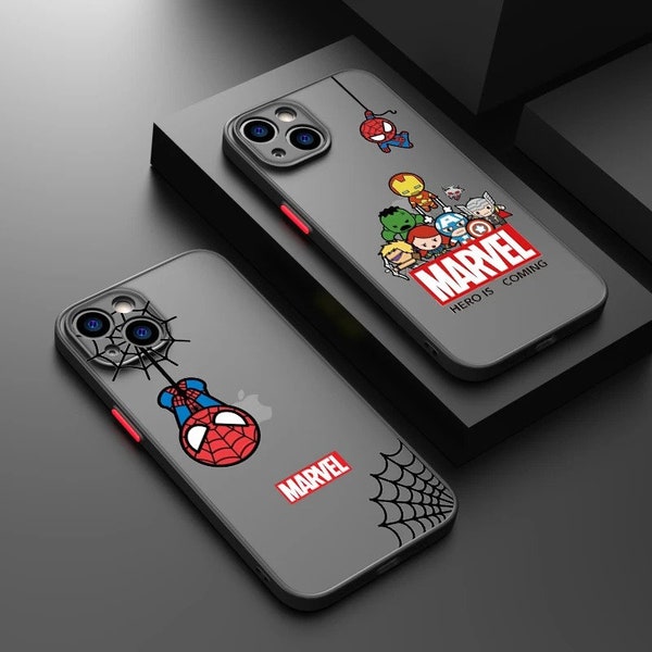 Iron Man SuperHeros Cool For iPhone 14 13 12 11 Pro Max XS Max X XR 7 8 Plus 6S 5S Frosted Translucent Phone Case