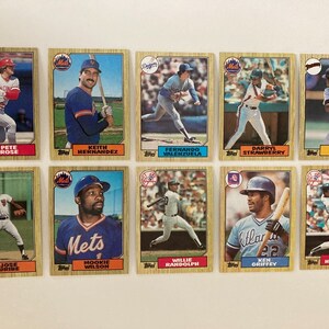 1987 Topps 10 Super Stars: Rose, Hernandez, Randolph, Valenzuela, Strawberry, Gwynn, Uribe,  Wilson, Randolph, Griffey, & Henderson