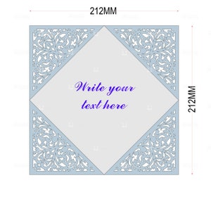 SVG Wedding Marriage Greetings Card - Gepersonaliseerd - Digitaal snijbestand -EPS - Pdf - PNG - Dxf-bestand - Maak uw eigen ingewikkelde Cricut Papercut