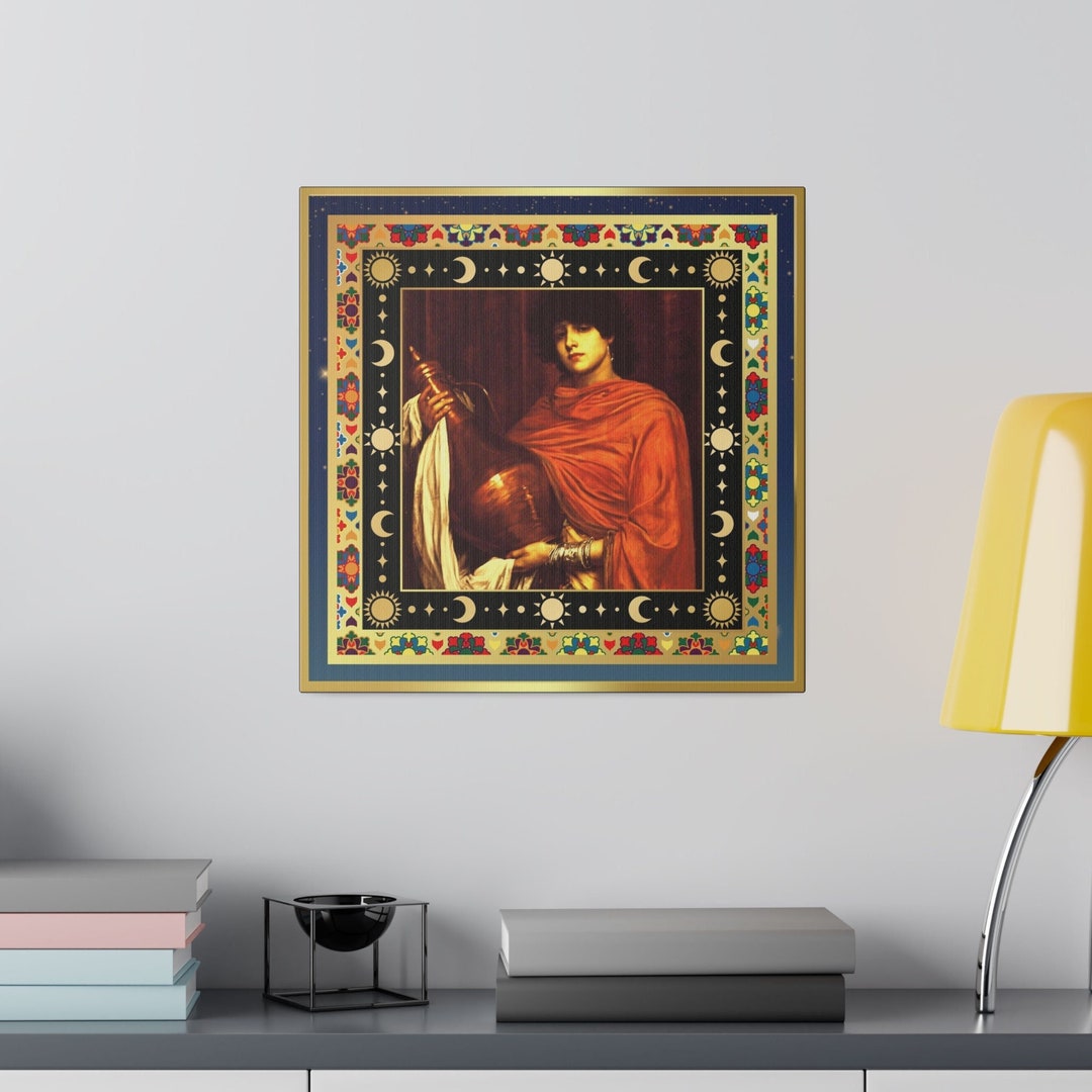 Pre-raphaelite Art 14 Stretched Matte Canvas Wall Art Boho Style Home ...