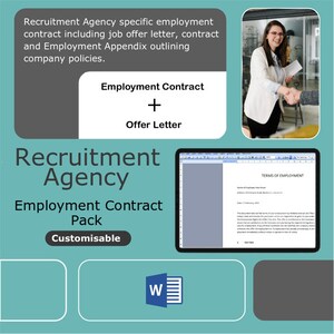 Employment Contract | Employee Contract | Recruitment Consultant ǀ Recruitment Agency | Employee Policies ǀ Small Business Templates