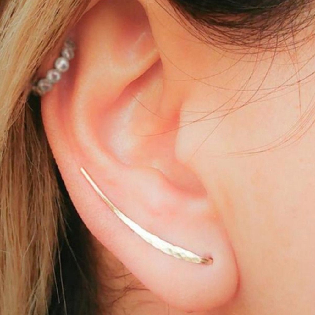 Behind Lobe Earrings Etsy UK
