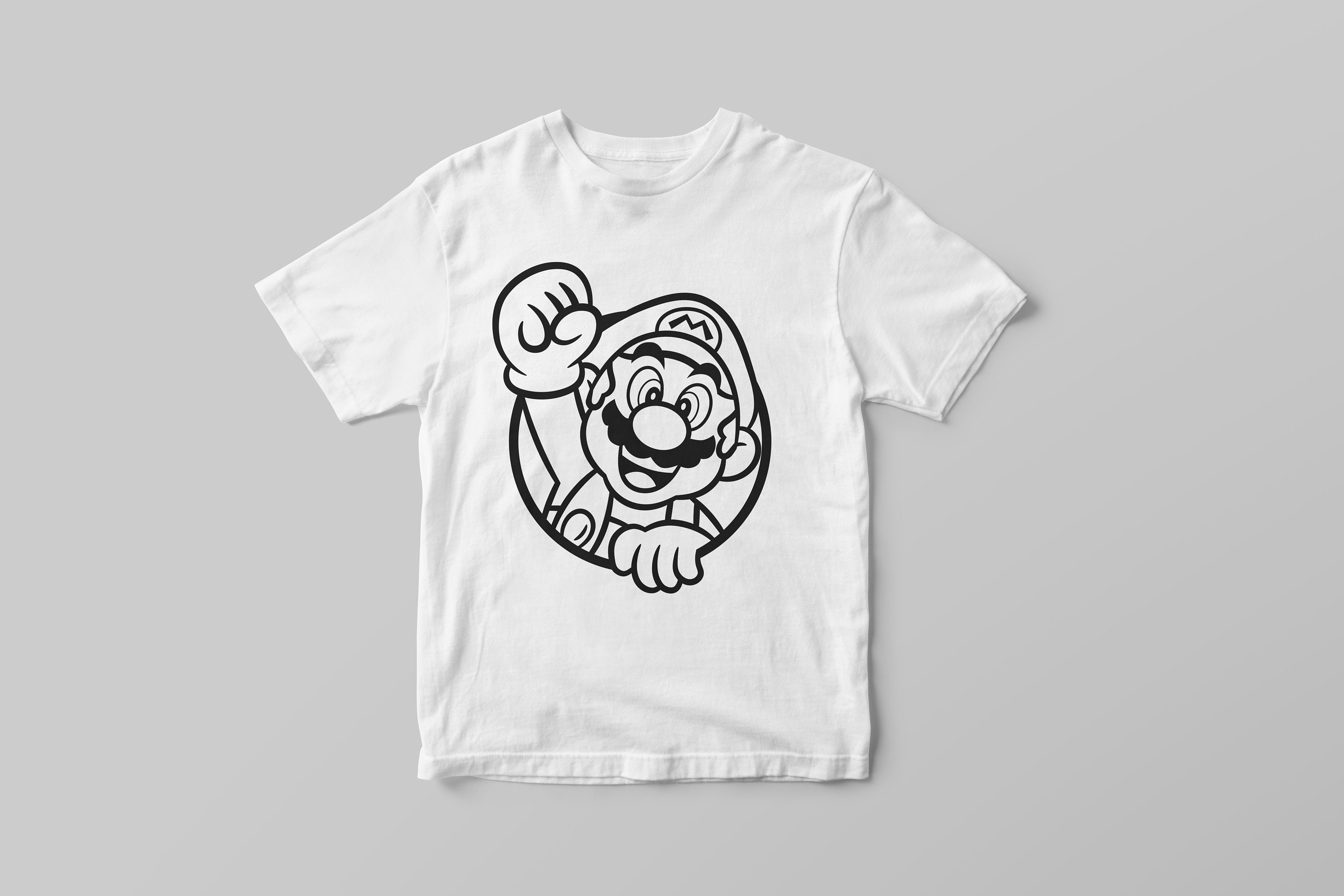 Super Mario Outline Svg Bundle Instant Download Super Mario Etsy UK