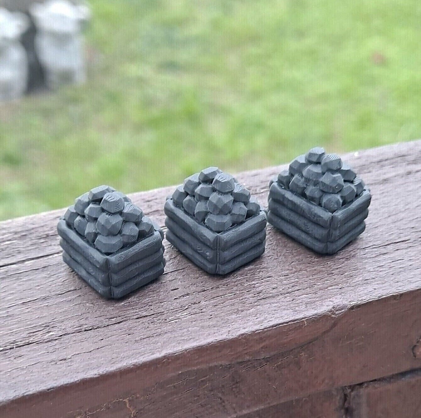 Game token, token, game, board, board games, tokens, rpg, coal, chest, coal chest, black, mine, resin, DnD, D&D, terrain