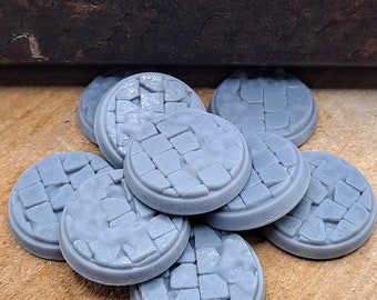 RPG, figurine stand, figurine base, base, display, stand, miniature stand, figure display, board, resin, unpainted, grey, D&D, DnD, terrain