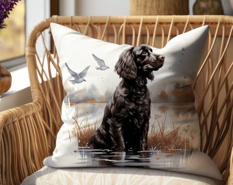 Boykin Spaniel kussensloop | Cadeau-ideeën voor het decoreren van huisdieren | Hond moeder cadeau | Schattige hond sierkussenhoes | Hondenliefhebber cadeau | Hondenportret Merch