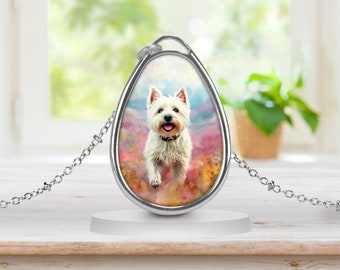 Westie Necklace, Westie Pendant, Pet Memorial, Dog Pendant, Dog Necklace, Pet Jewelry, Dog Mom Necklace, Dog Lover Gift