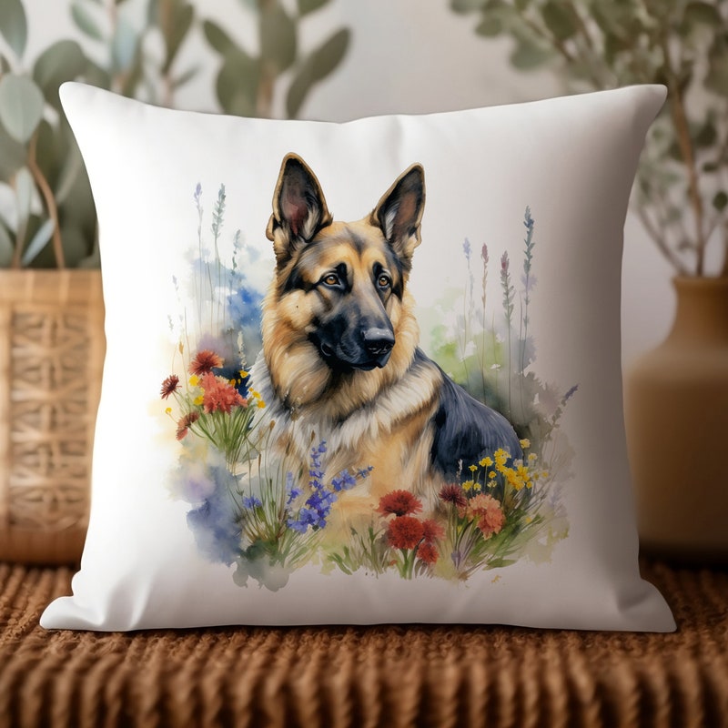 Loyal German Shepherd Love Quilted Pillow Case NCU0DV1113