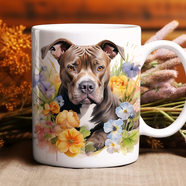 Pitbull Mug Etsy