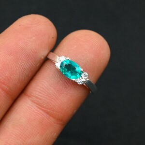 Green Quartz Ring, 925 Sterling Silver Ring, Handmade Ring, Wedding Ring, Silver Gemstone Ring, Wedding Ring, Gift For Her Everyday Ring