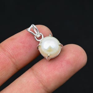 Mother Of Pearl Pendant, 925 Sterling Silver Pendant, Mother Of Pearl Handmade Pendant, Antique Pearl Jewelry Gifts For Her, Gifts For Mom