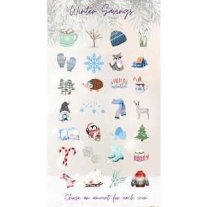 Digital Winter Sinking Fund Savings Challenge ~ A6 Digital Savings Challenge ~ Budgeting Support Tool