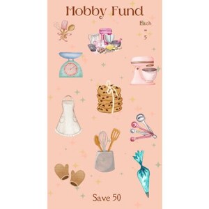 Digital Hobby Baking Save 50 Savings Challenge ~ A6 Digital Savings Challenge