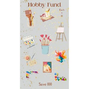 Digital Hobby Arty Save 100 Savings Challenge ~ A6 Digital Savings Challenge
