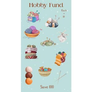 Digital Hobby Knitting Save 100 Savings Challenge ~ A6 Digital Savings Challenge