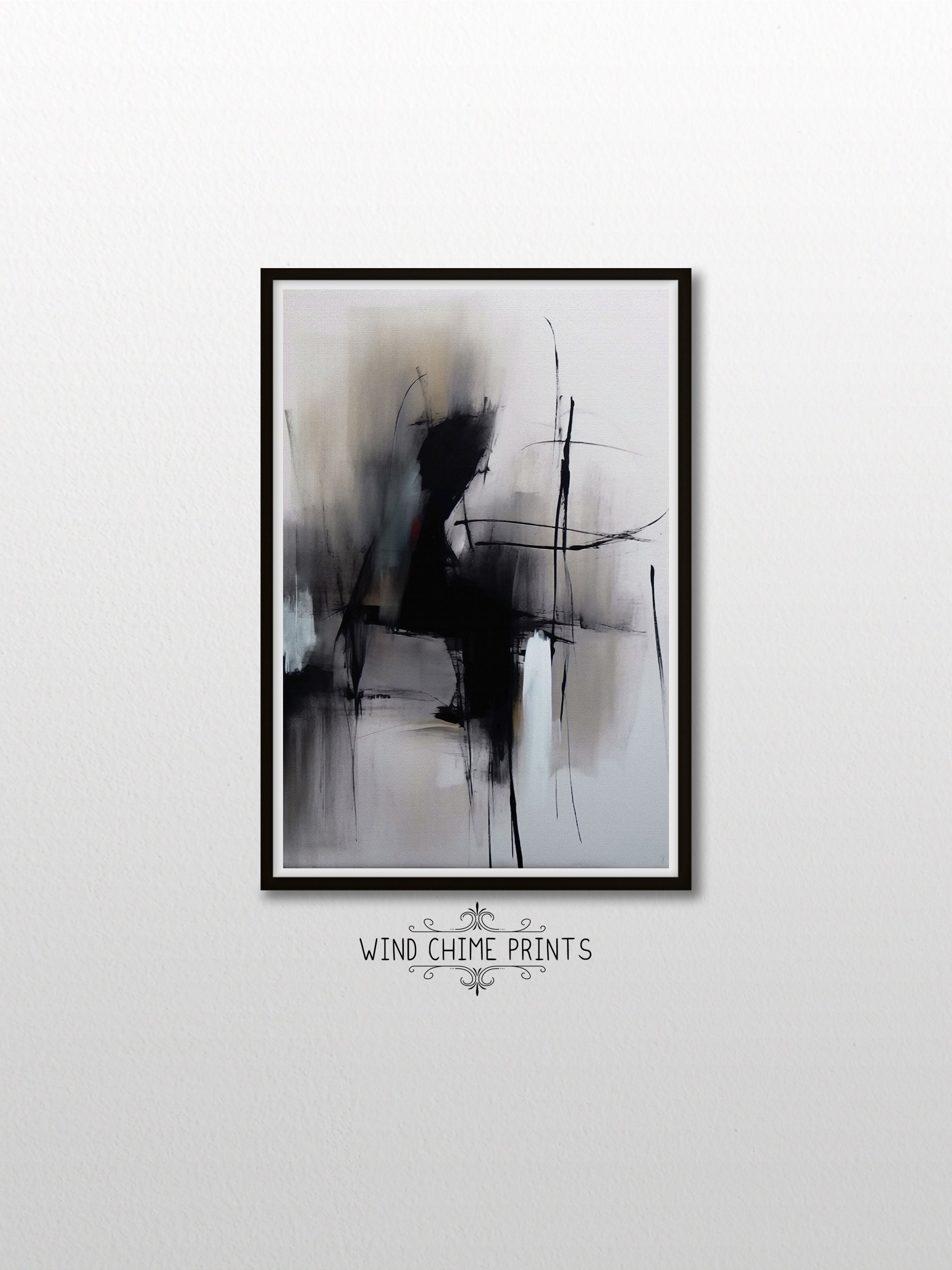 Minimalist Abstract Art Print / Neutral Color / Modern Wall Art ...