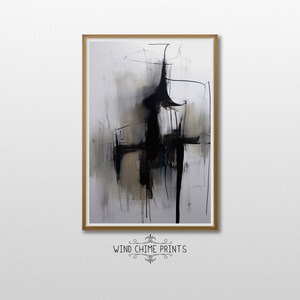 Minimalist Abstract Art Print / Neutral Color / Modern Wall Art / Portrait Art Print / Printable Art / DIGITAL DOWNLOAD / #0057