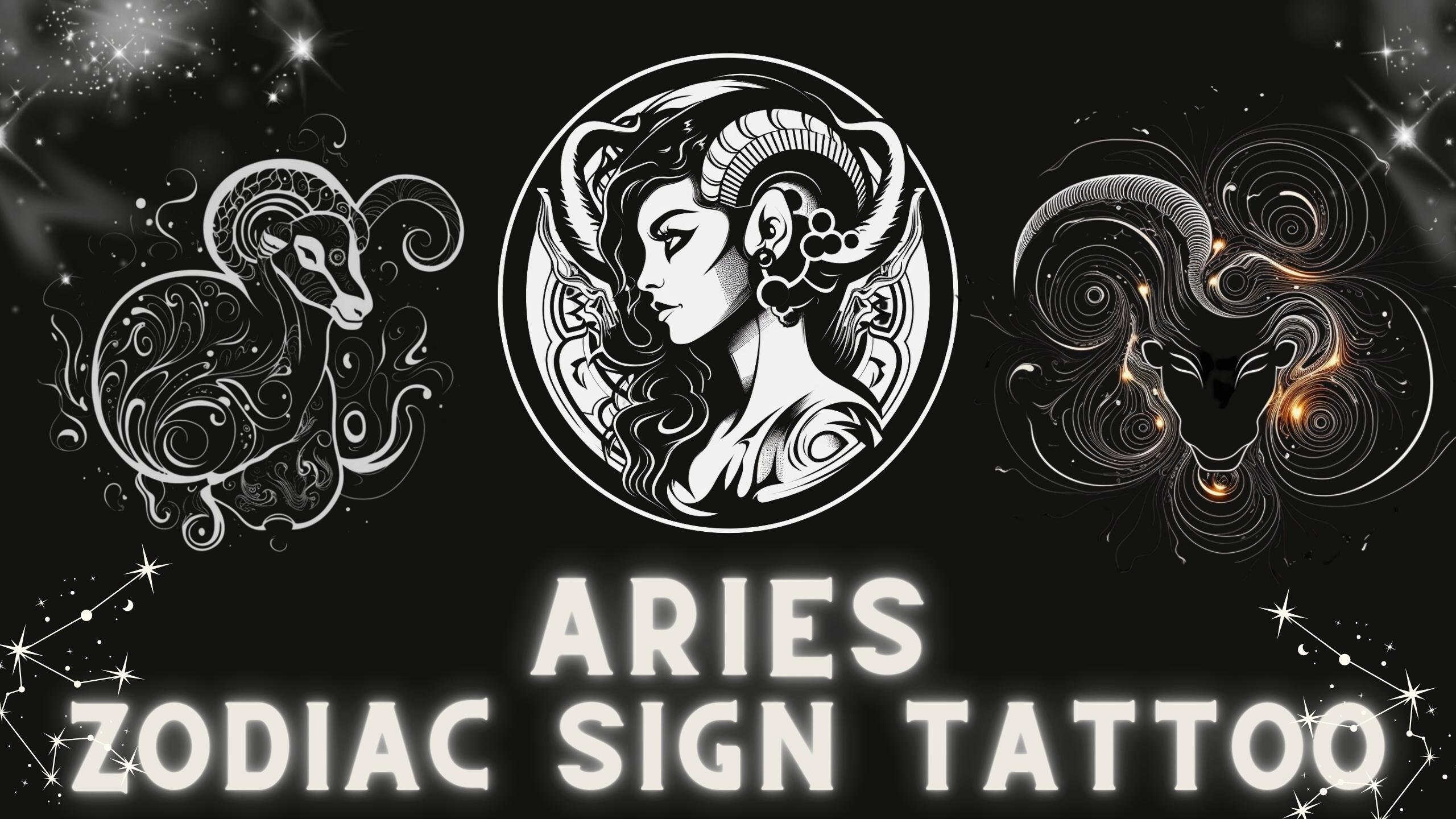 25 ARIES Zodiac Sign TATTOOS DESIGN Ultra Hd - Etsy