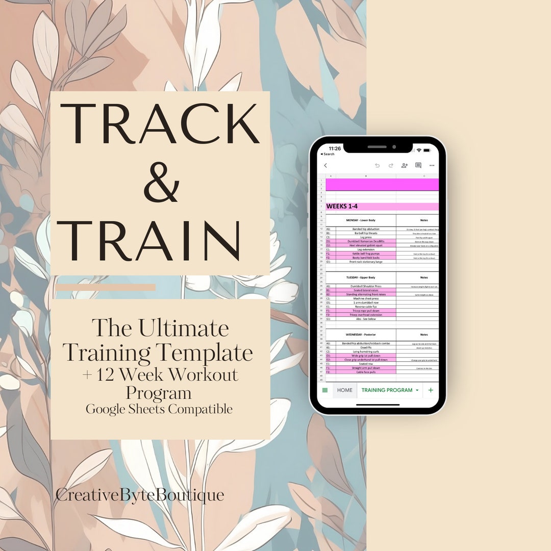Ultimate Training Template With 12 Week Workout Program - Etsy