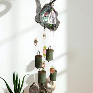 Boho Bell & Spoon Wind Chime: Handmade Garden Suncatcher