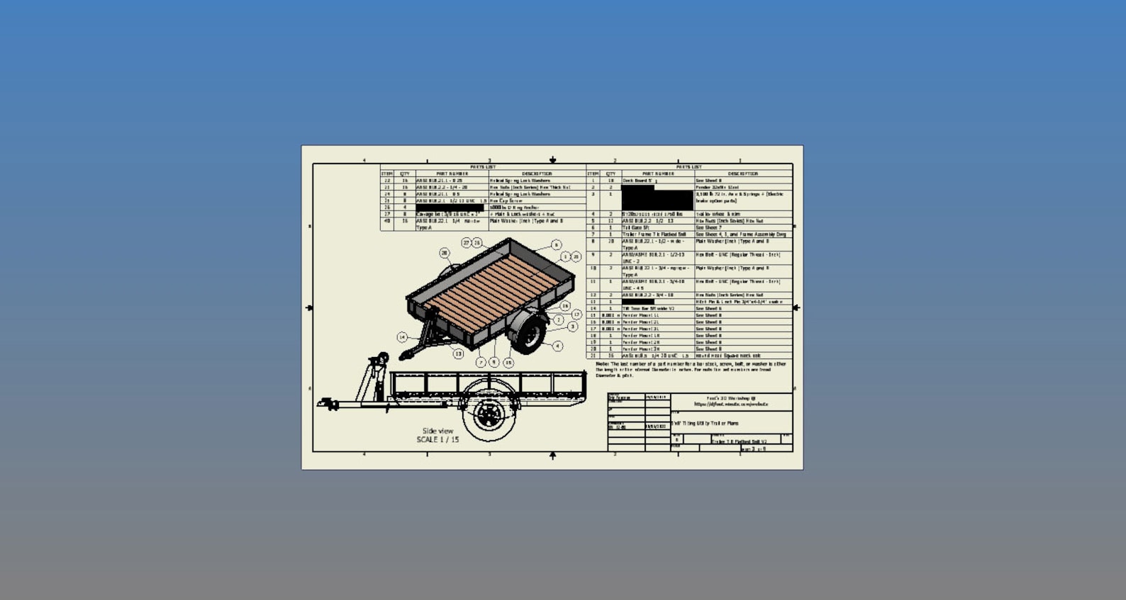 Trailer Loading Plan.pdf Utility 5x8 Tilt Open Box Trailer Fabrication Instructions Plans 1.22 ...