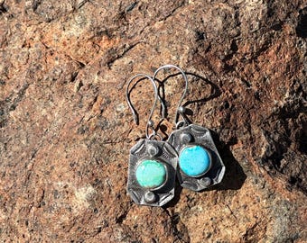 il_340x270.6135511484_r0ev.jpg Sterling Silver Palomino Turquoise Stud Earrings Navajo Southwestern Style main image 0