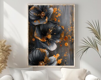 Modern Floral Art Print, Matte Finish, Archival Inks